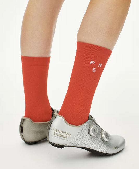 Pas Normal Studios - Race Socks - Hibiscus Orange