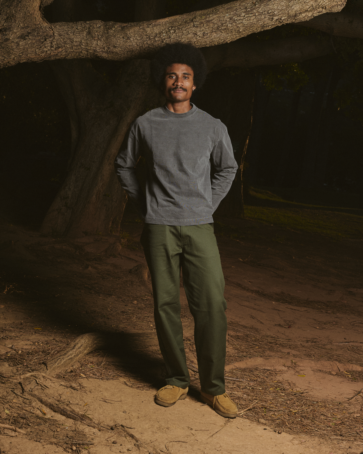 SOL-SOL - Long Sleeve Box T-Shirt - Washed Black