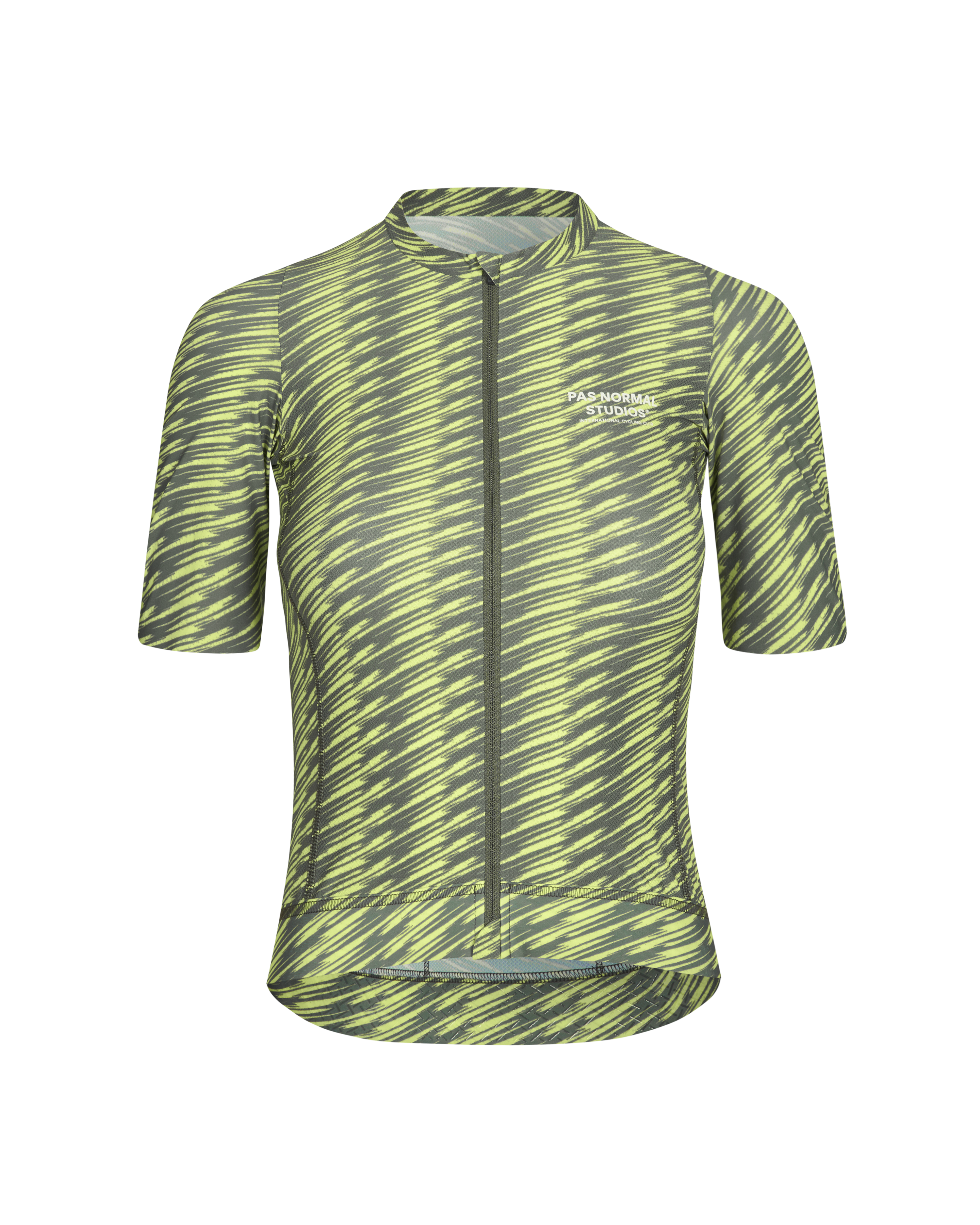 Pas Normal Studios - Women's Solitude Jersey - Dark Moss/Lime