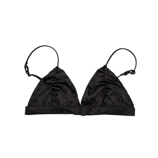 Maylee - Black Satin Bra