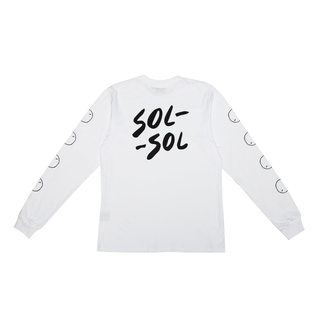 SOL SOL - Classic Logo Long-sleeve  - White