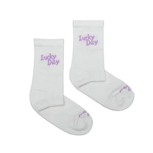 Load image into Gallery viewer, NEW! Lucky Day Socks- White
