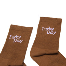 Load image into Gallery viewer, Lucky Day Socks - Brown