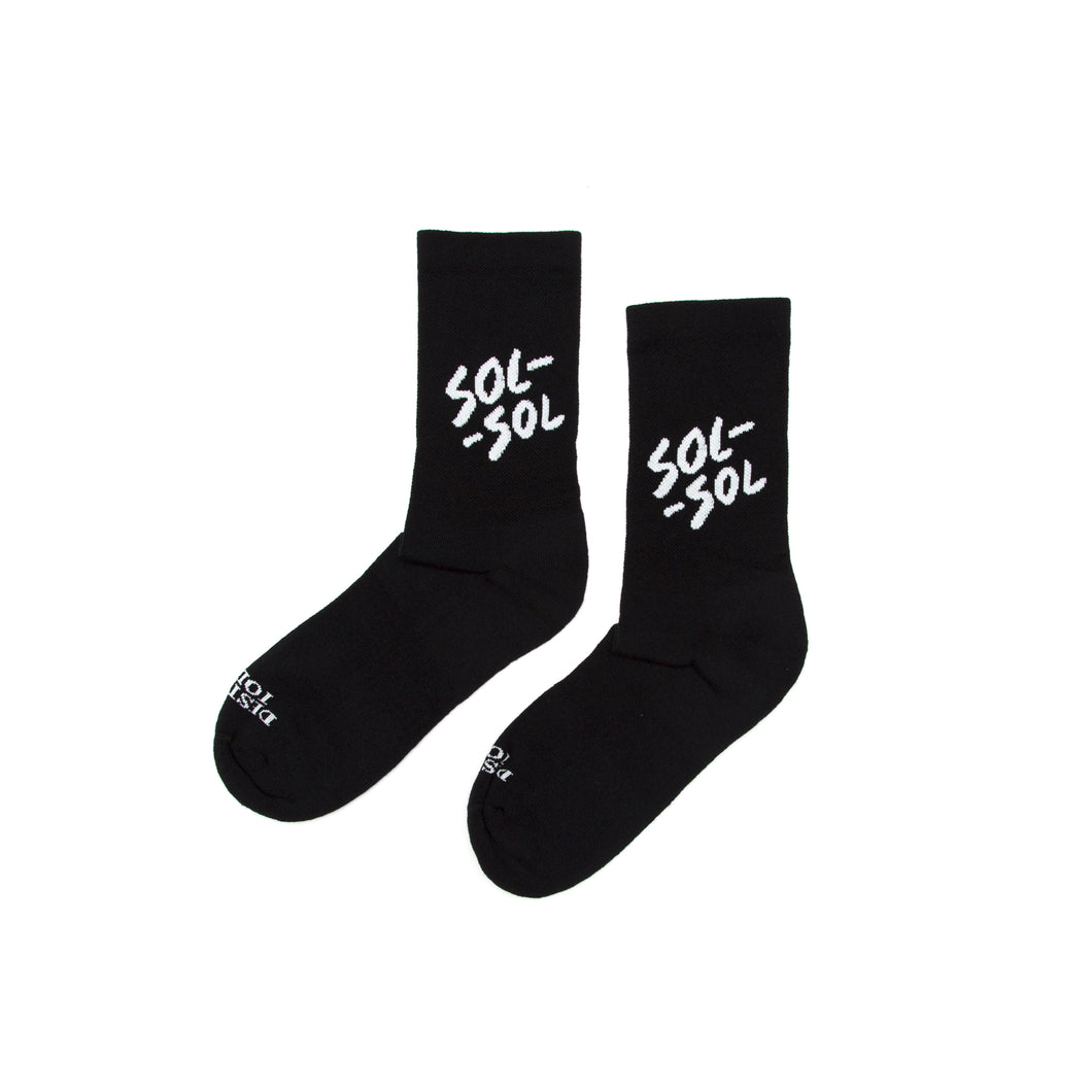 SOL SOL - Classic Logo Socks - Black