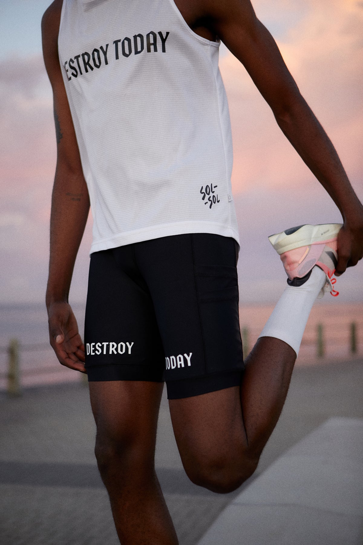 SOL-SOL - 'Light Work' Cargo Tights - Black