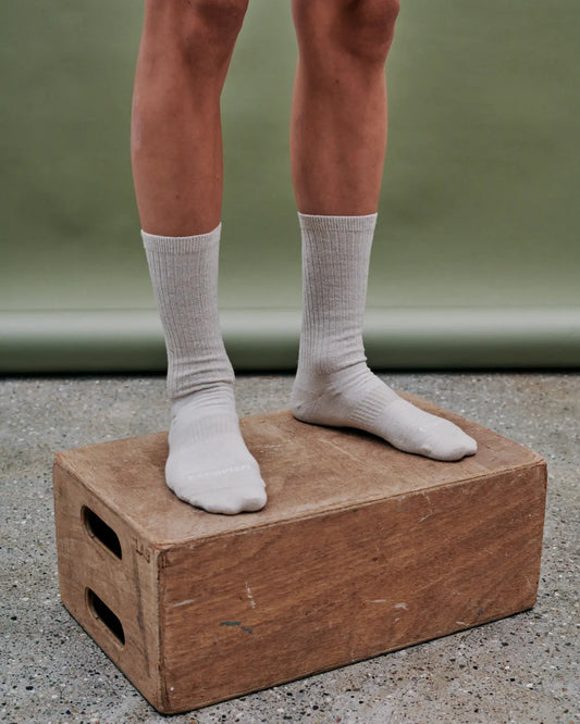Pas Normal Studios - Escapism Melange Socks - Cream