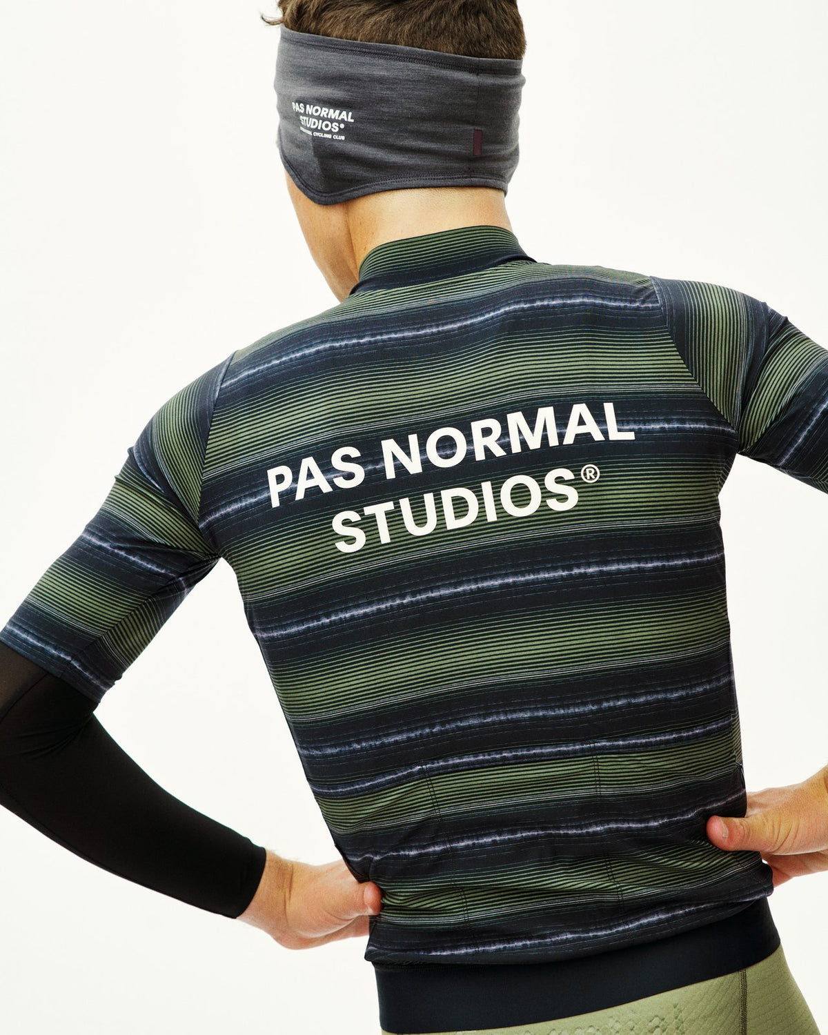 Pas Normal Studios - Essential Jersey - Light Olive Stripe