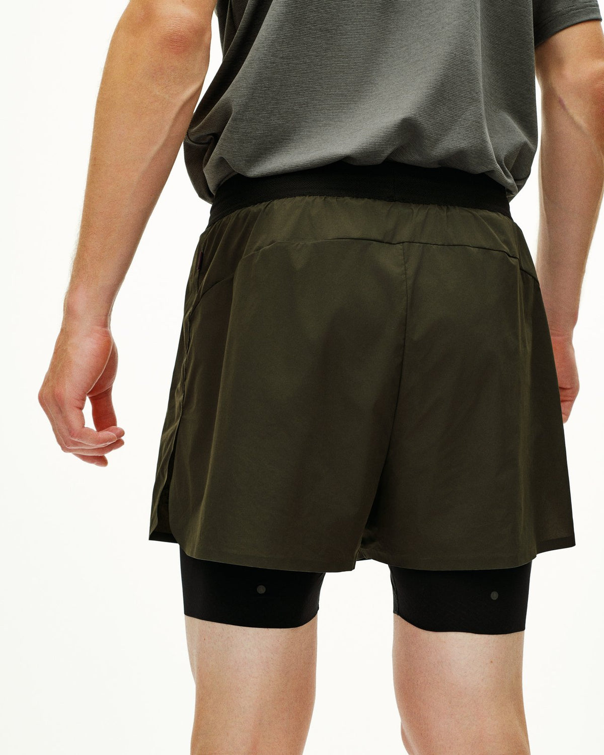 Pas Normal Studios - Balance 2-in-1 Shorts - Dark Olive