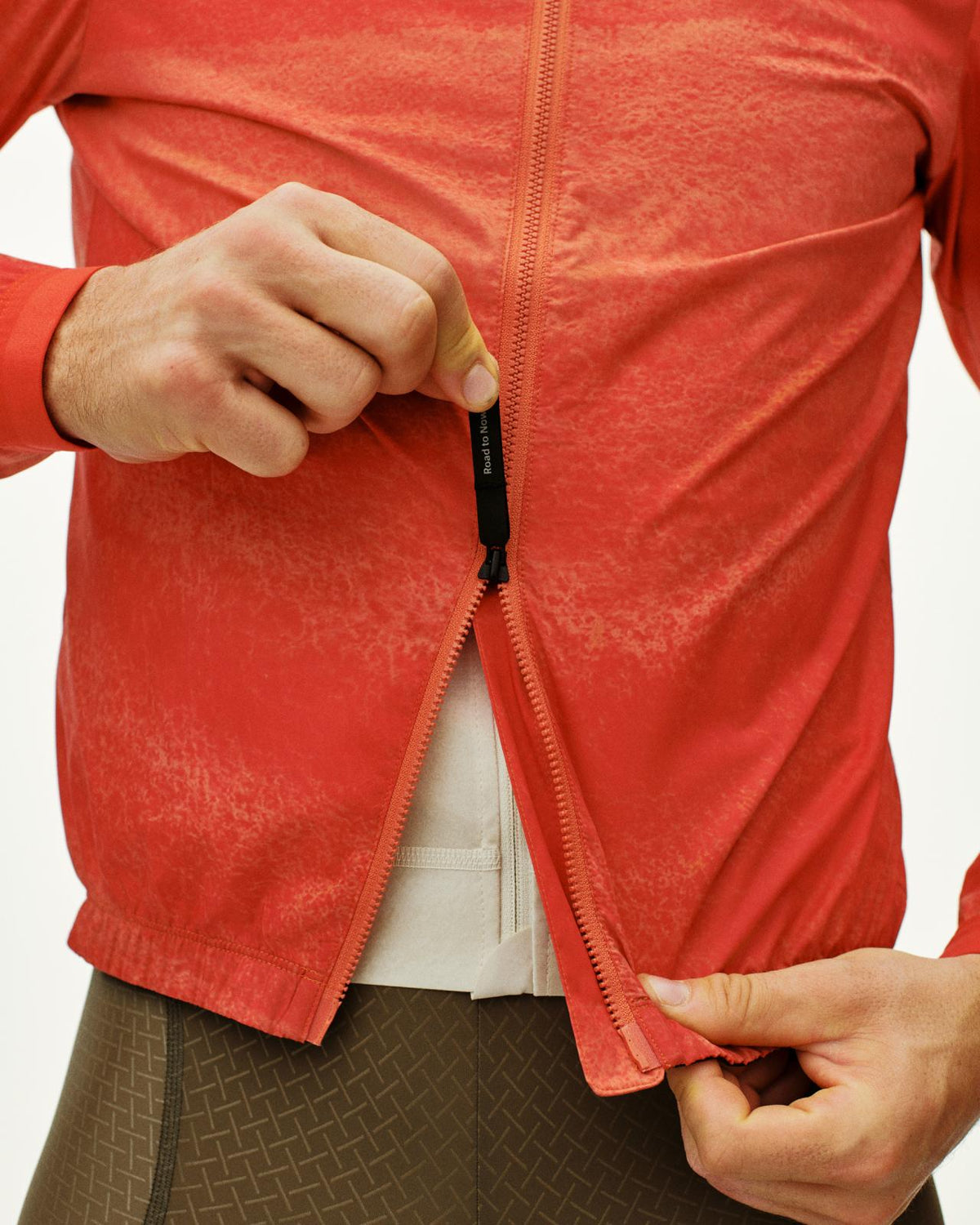 Pas Normal Studios - Stow Away Jacket - AOP Hibiscus Orange