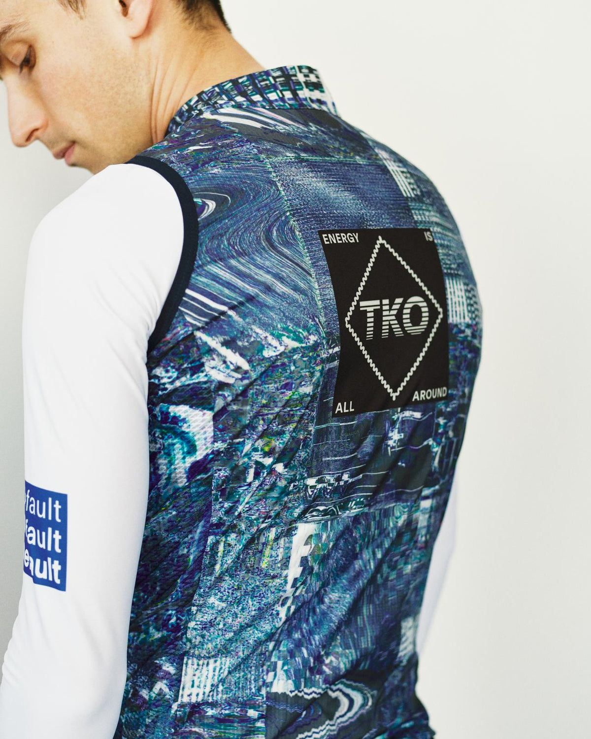 Pas Normal Studios - TKO Stow Away Gilet - Human Error Blue