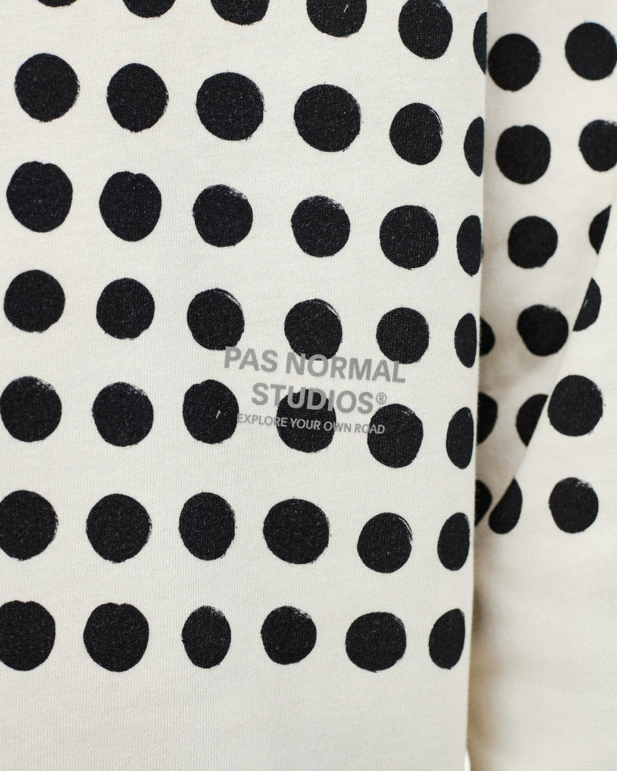 Pas Normal Studios - Off-Race Graphic Long Sleeve T-Shirt - Off White
