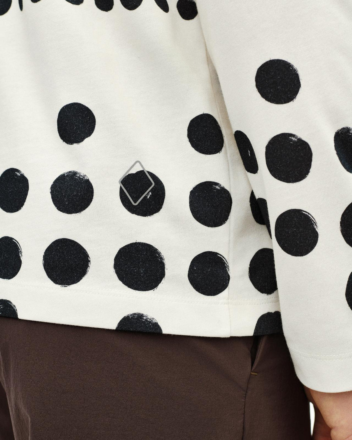 Pas Normal Studios - Off-Race Graphic Long Sleeve T-Shirt - Off White