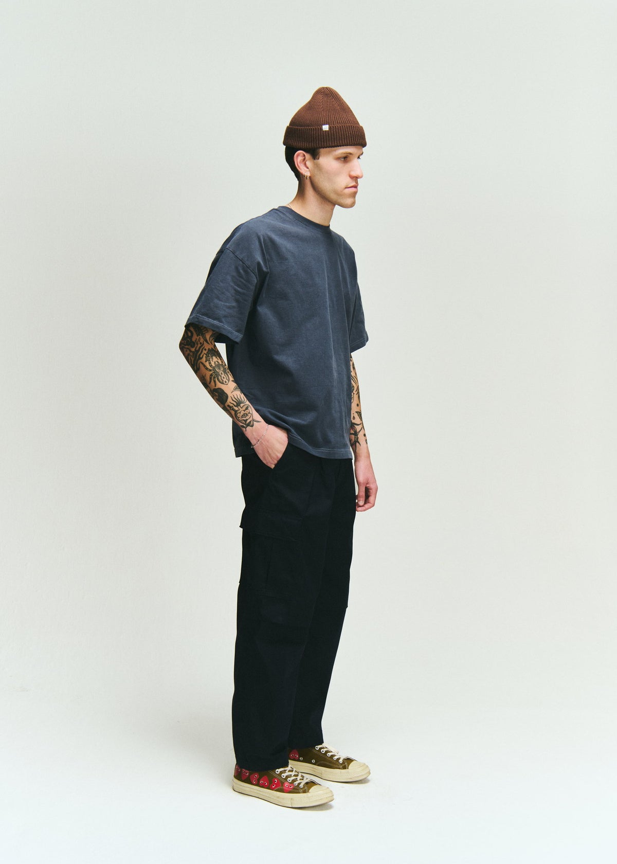 SOL-SOL - Box T-Shirt - Washed Navy
