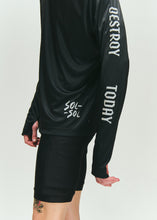 Load image into Gallery viewer, SOL-SOL - 'Run' Long Sleeve T-Shirt - Black
