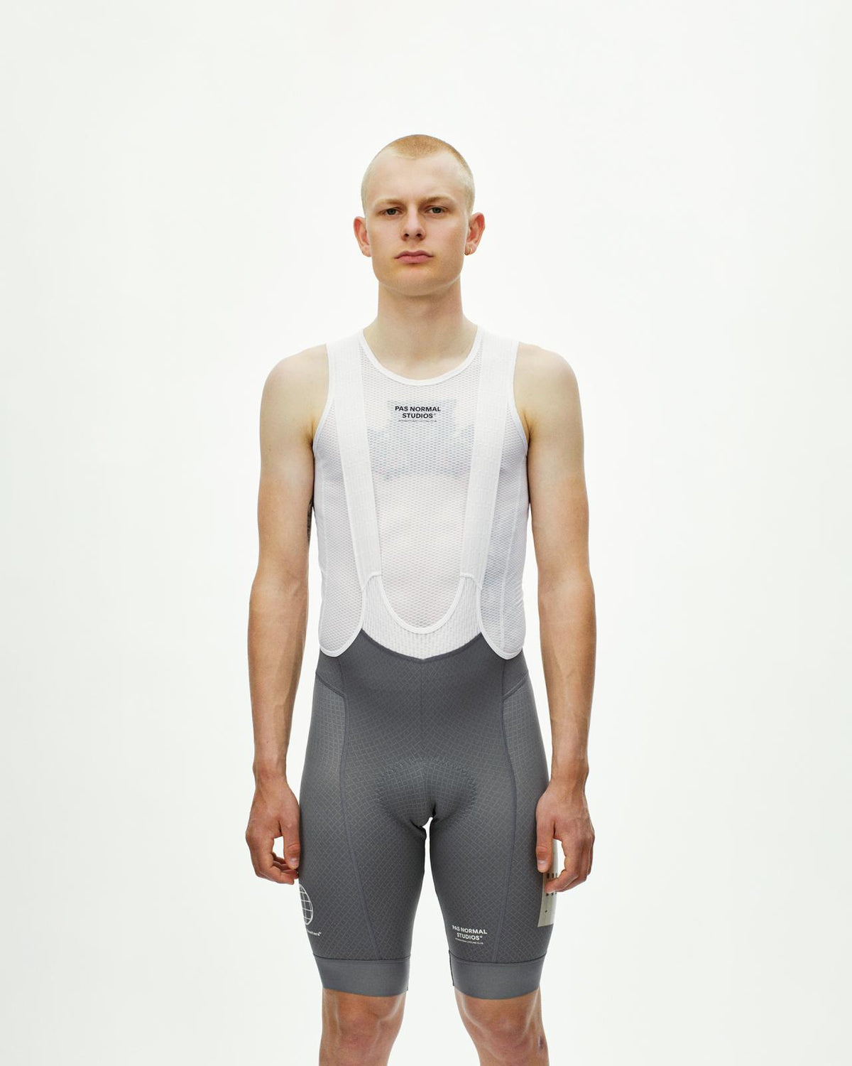 Pas Normal Studios - Mechanism Logo Bibs - Medium Grey