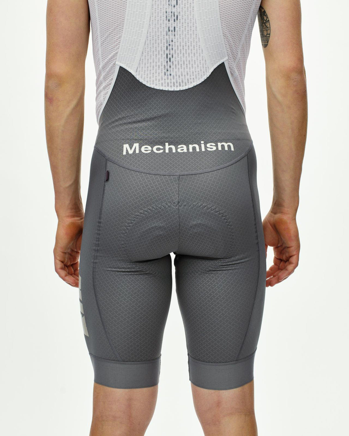 Pas Normal Studios - Mechanism Logo Bibs - Medium Grey
