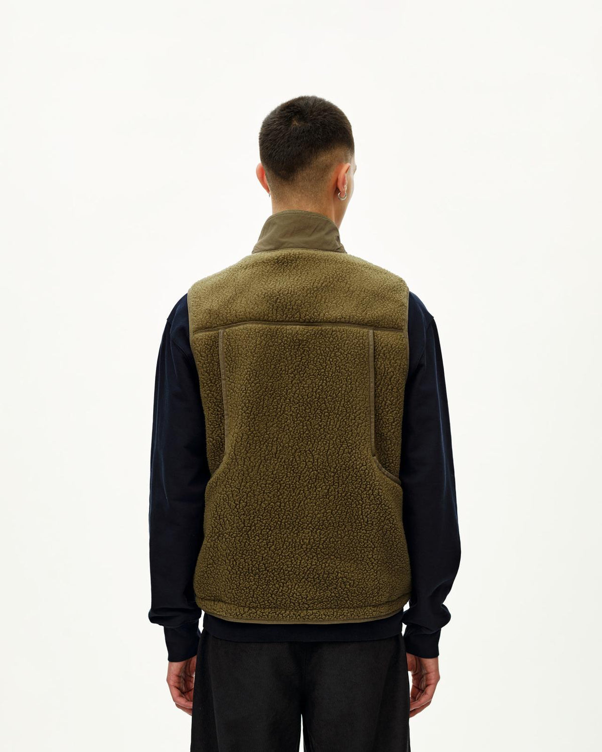 Pas Normal Studios - Off-Race Pile Fleece Vest - Deep Olive