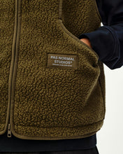 Load image into Gallery viewer, Pas Normal Studios - Off-Race Pile Fleece Vest - Deep Olive
