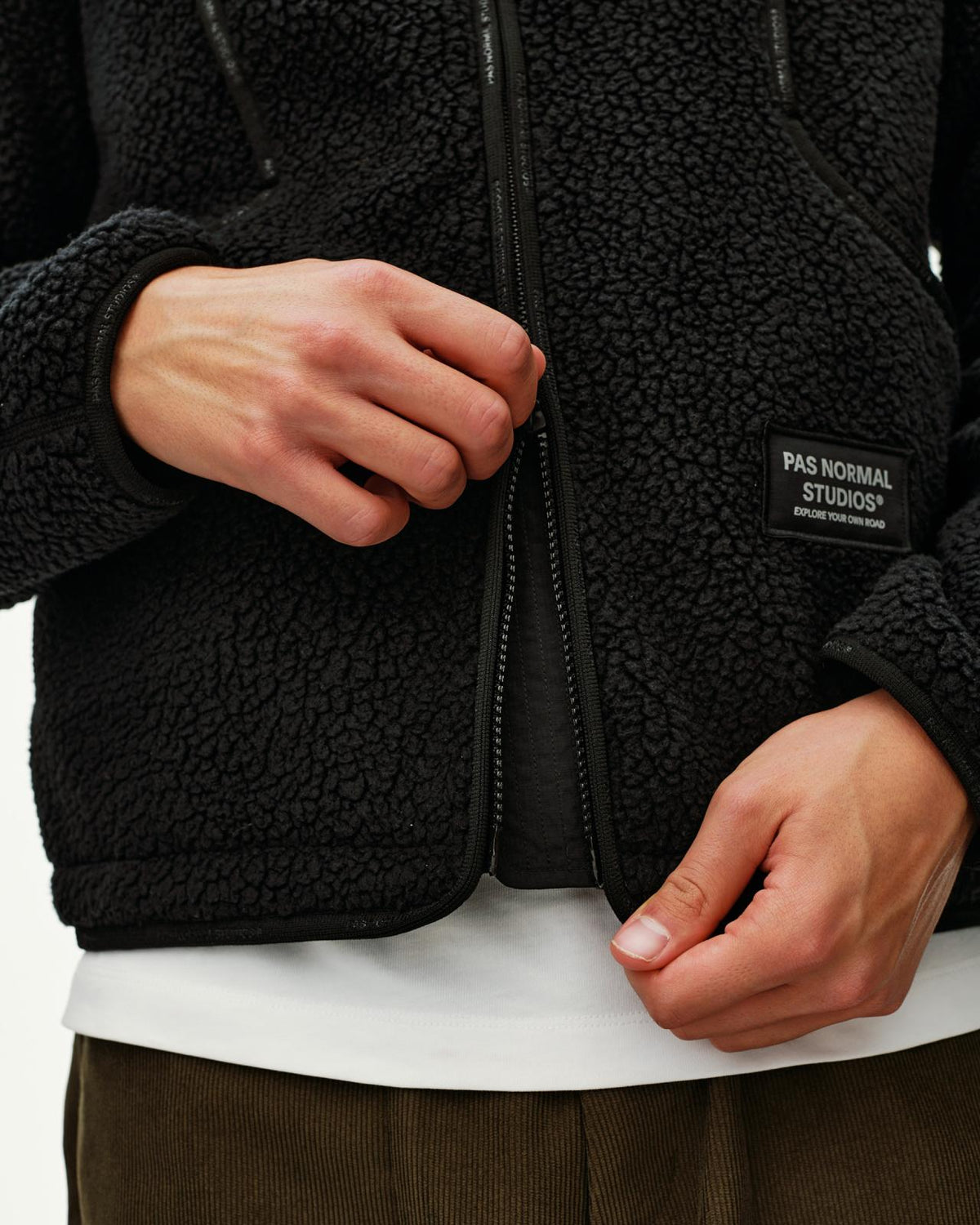 Pas Normal Studios - Off-Race Pile Fleece Jacket - Black