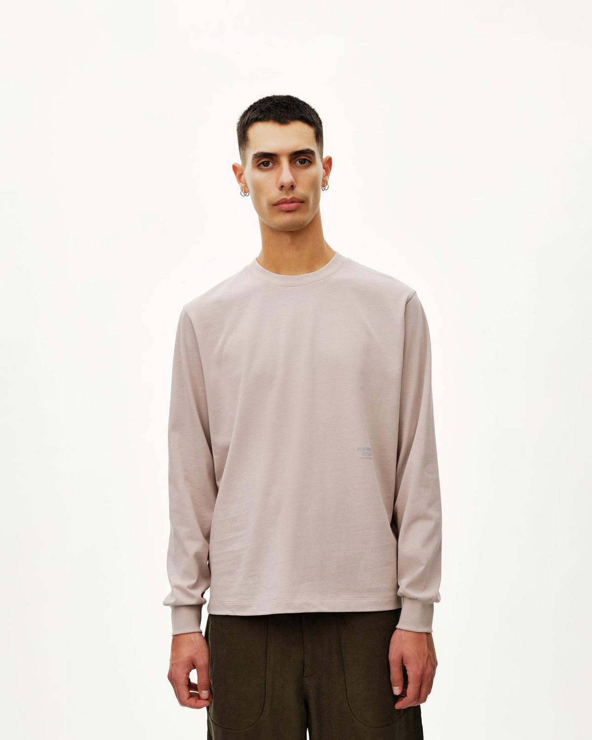 Pas Normal Studios - Off-Race Long Sleeve Graphic T-Shirt - Haze
