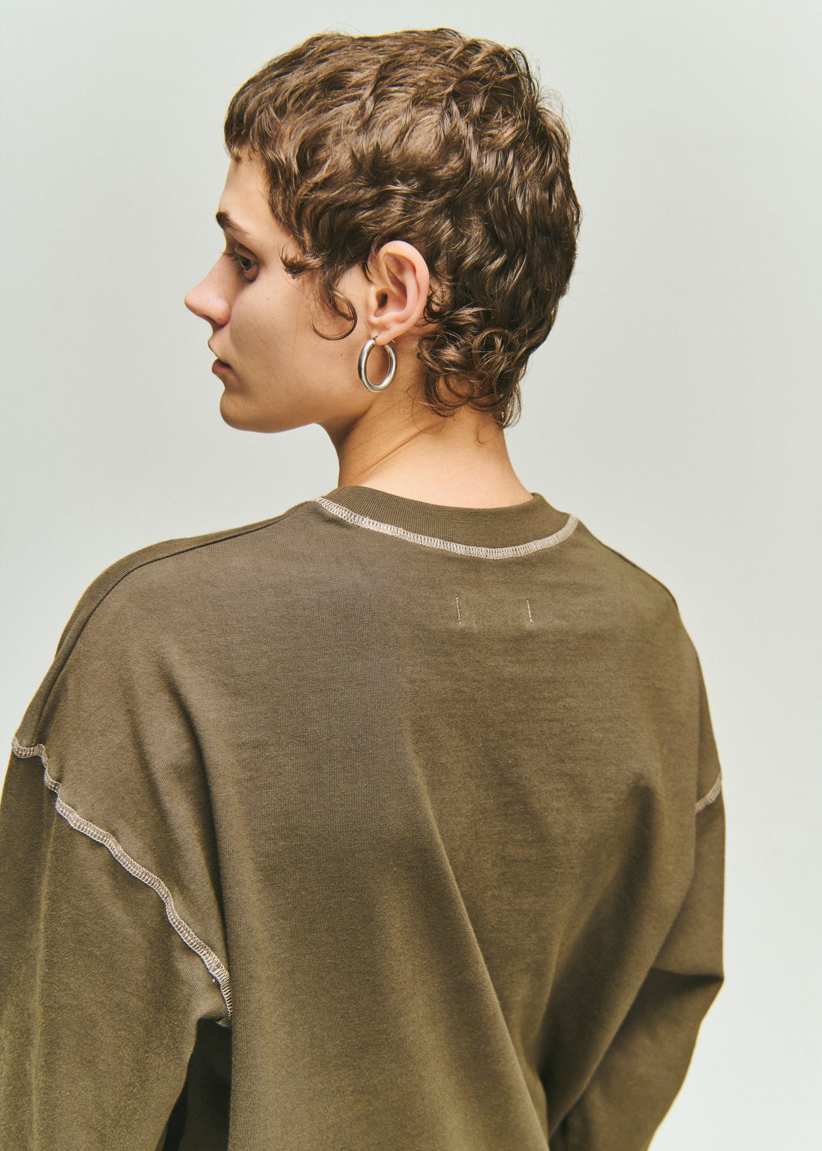 SOL-SOL - Graphic Long Sleeve T-Shirt - Brown