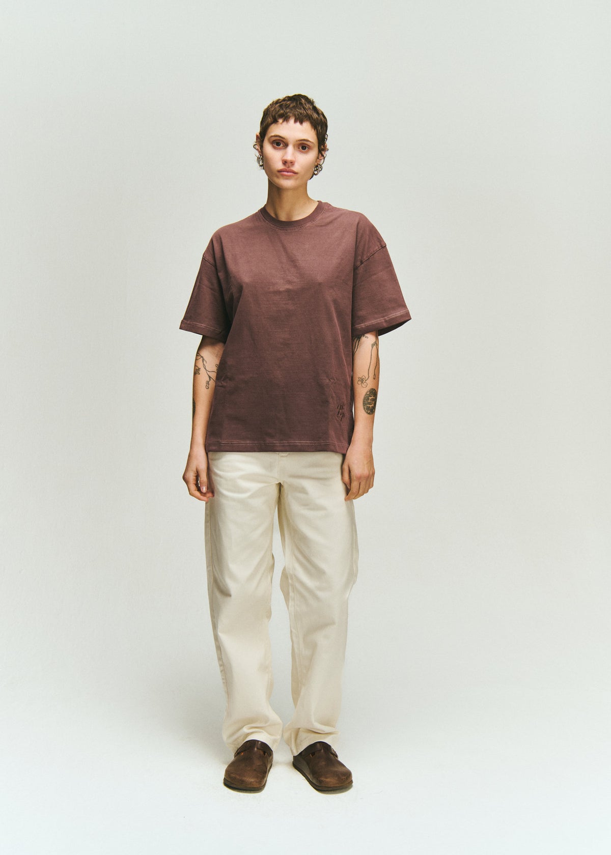 SOL-SOL - Box T-Shirt - Washed Brown