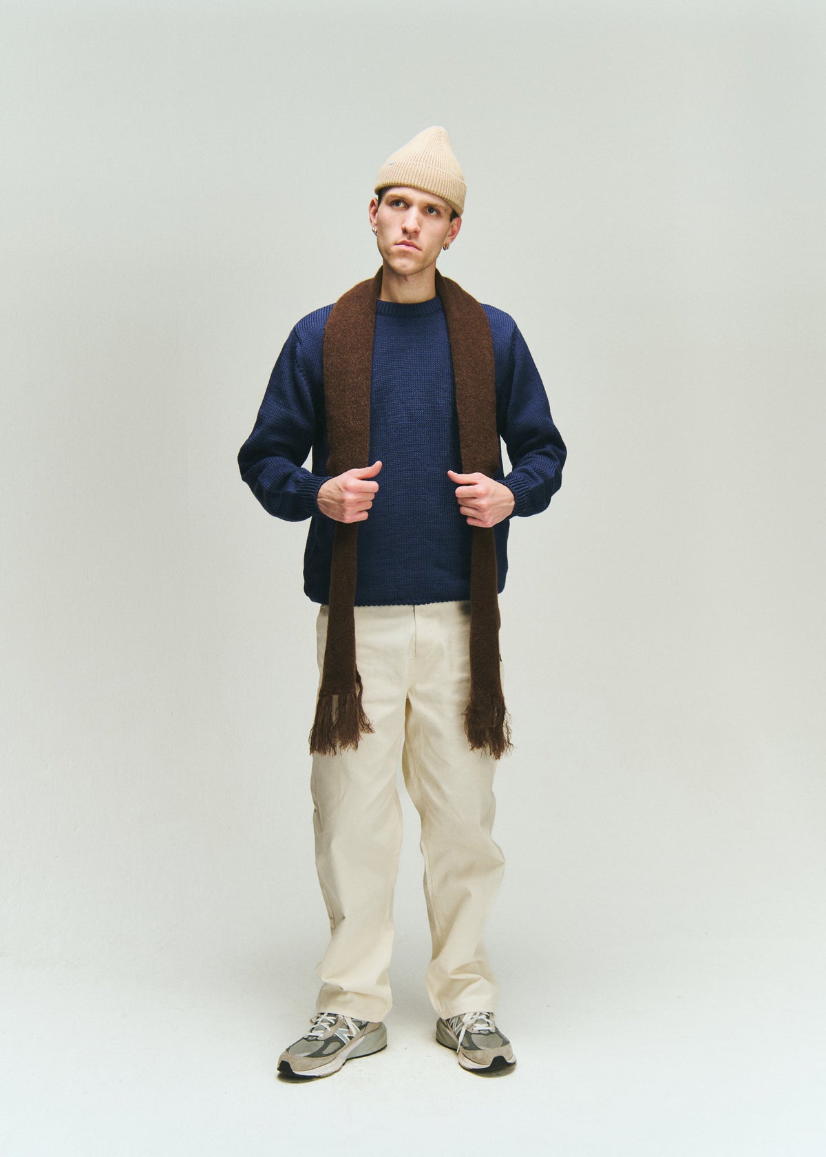 SOL-SOL - Mohair Scarf - Chocolate Brown