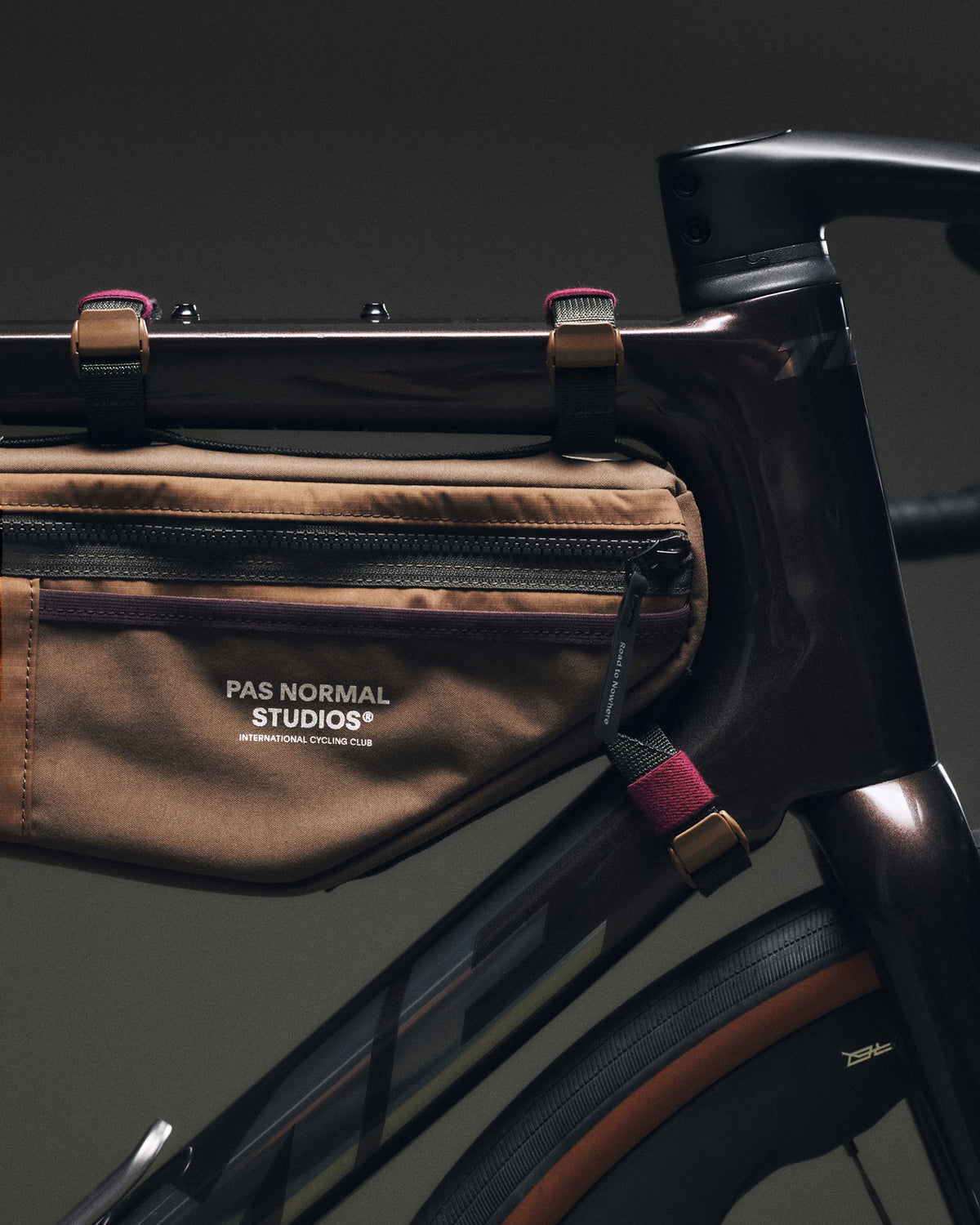 Pas Normal Studios x Porter Frame Bag - Light Brown