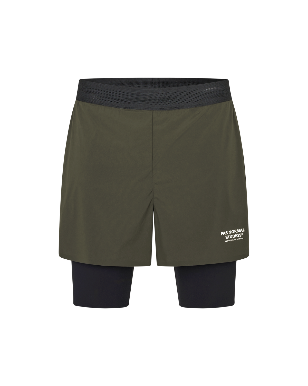 Pas Normal Studios - Balance 2-in-1 Shorts - Dark Olive