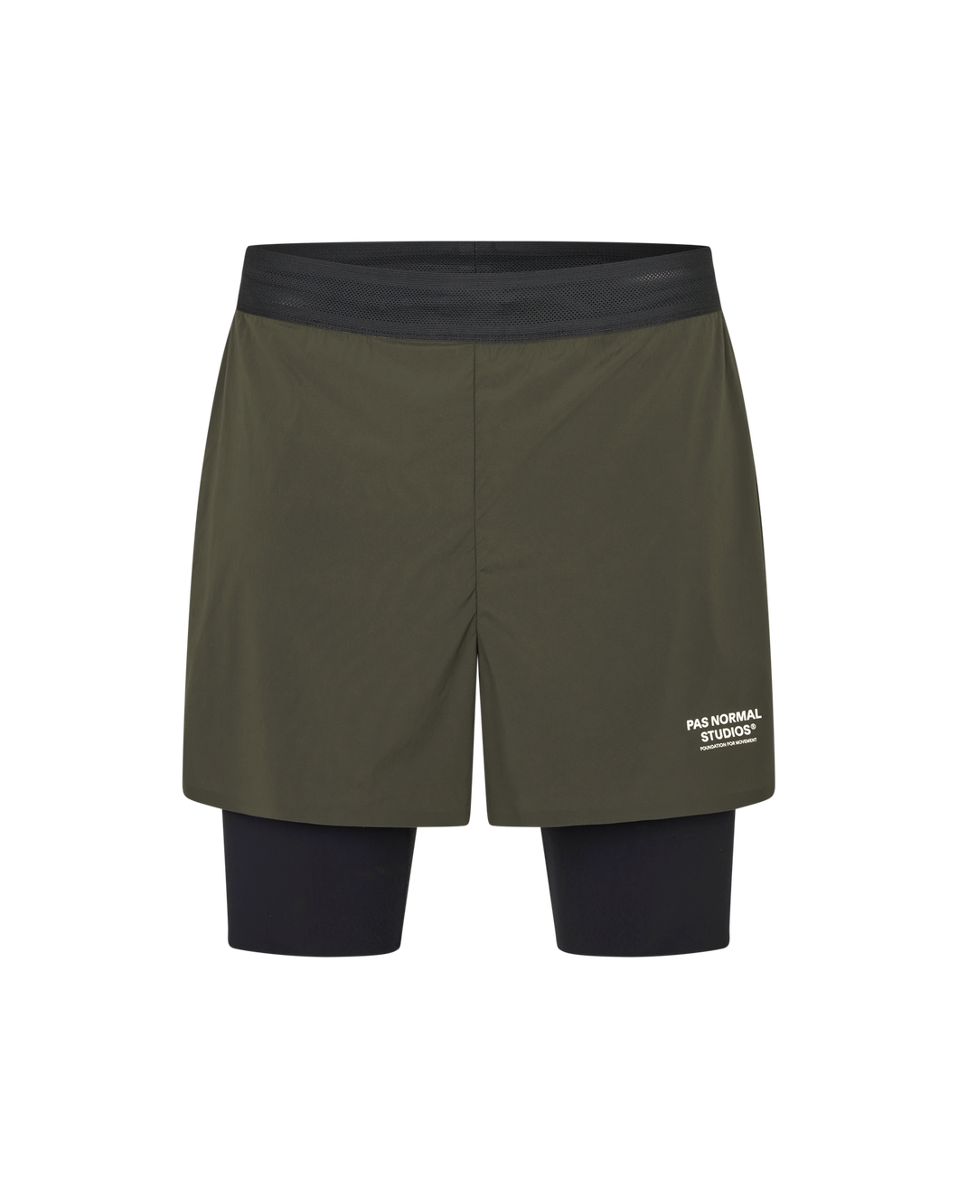 Pas Normal Studios - Balance 2-in-1 Shorts - Dark Olive