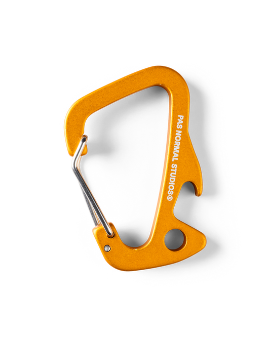 Pas Normal Studios - Off-Race Branded Carabiner - Ochre