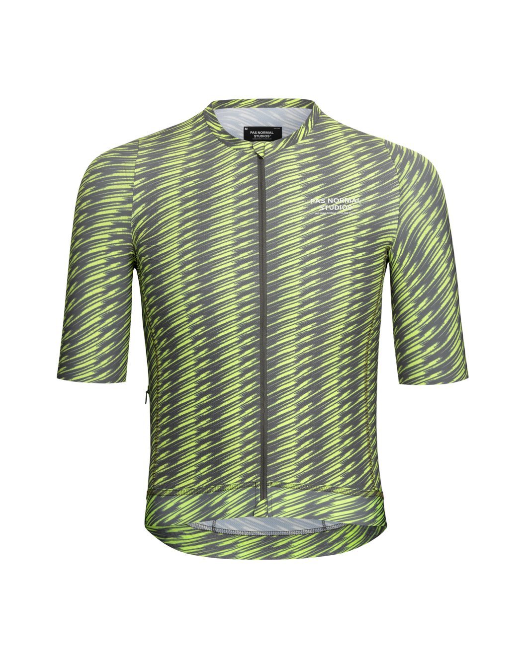 Pas Normal Studios - Solitude Jersey - Dark Moss/Lime Green