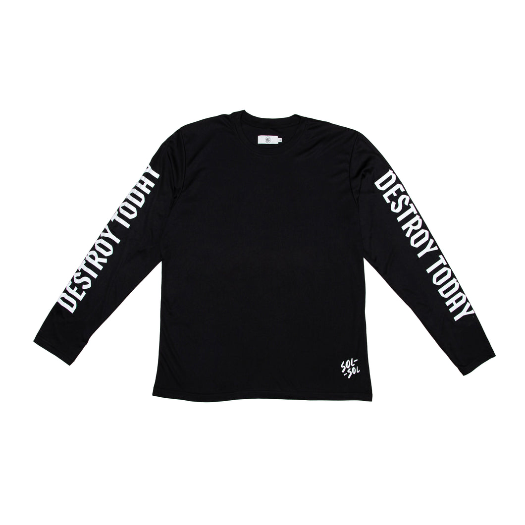 Sol Sol - 'Light Work' Long Sleeve T-Shirt - Black