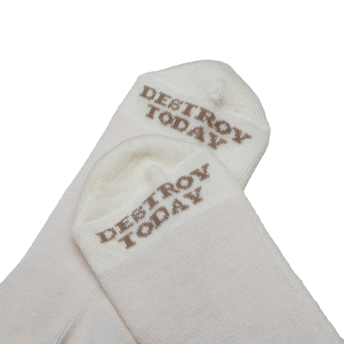 SOL-SOL - Essential Socks - Ecru / Brown