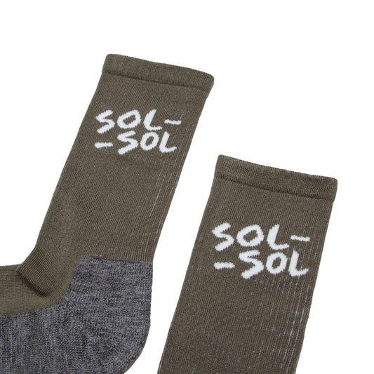 SOL-SOL - Essential Socks - Olive