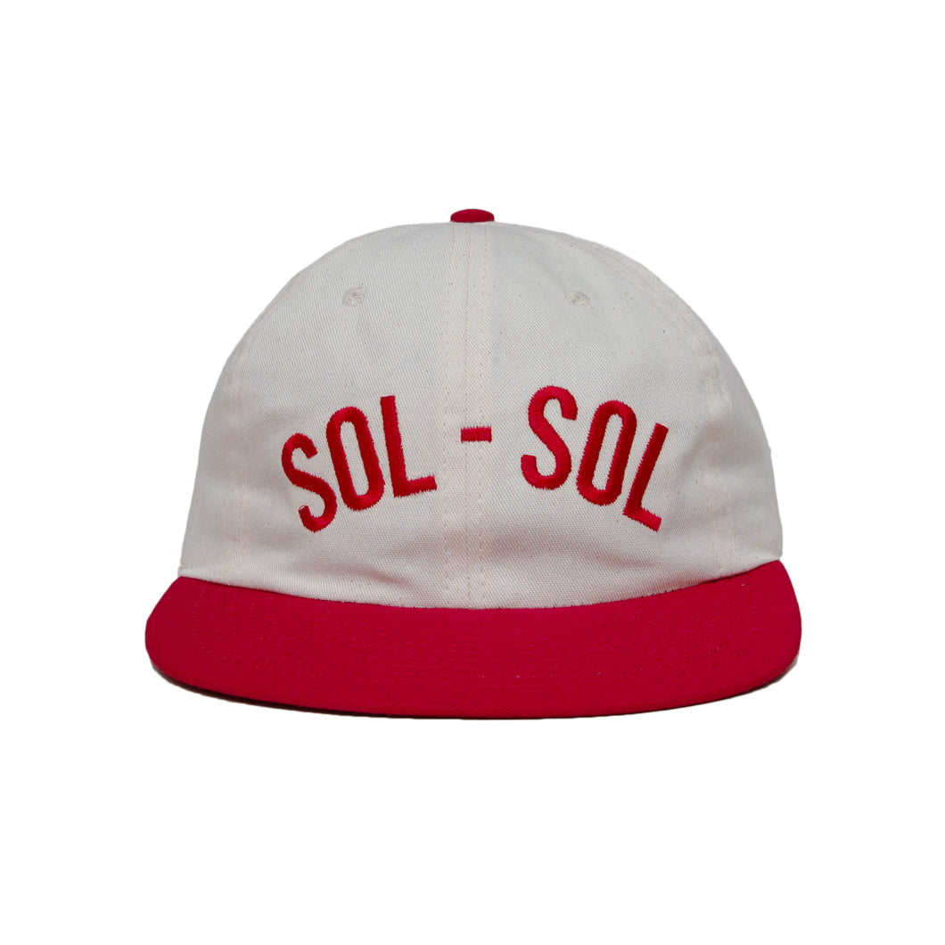 Sol Sol - Two Tone Cap - Red / Off White