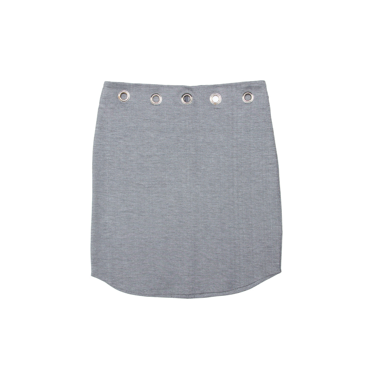 Maylee - Grey Eyelet Skirt