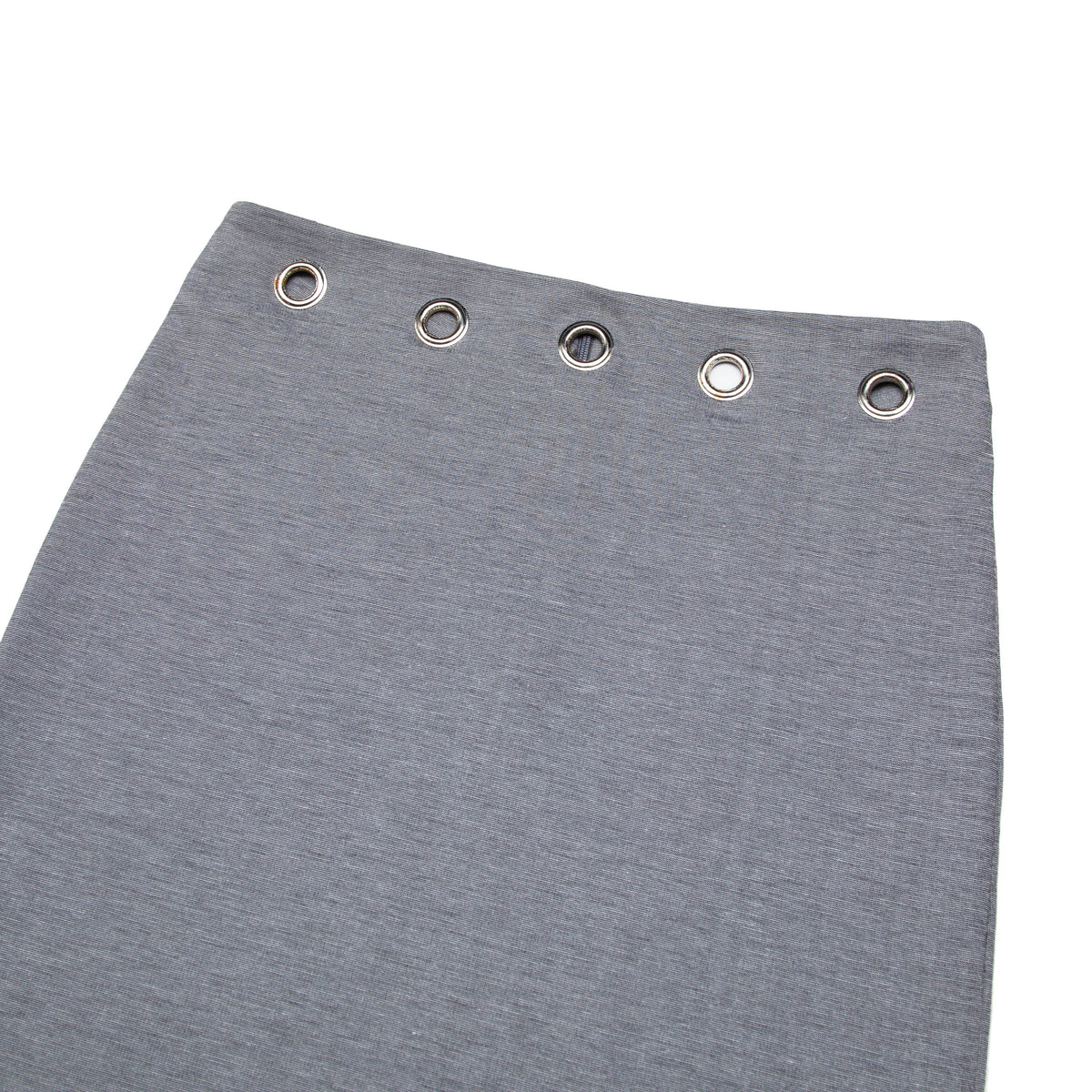 Maylee - Grey Eyelet Skirt