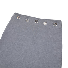 Load image into Gallery viewer, Maylee - Grey Eyelet Skirt
