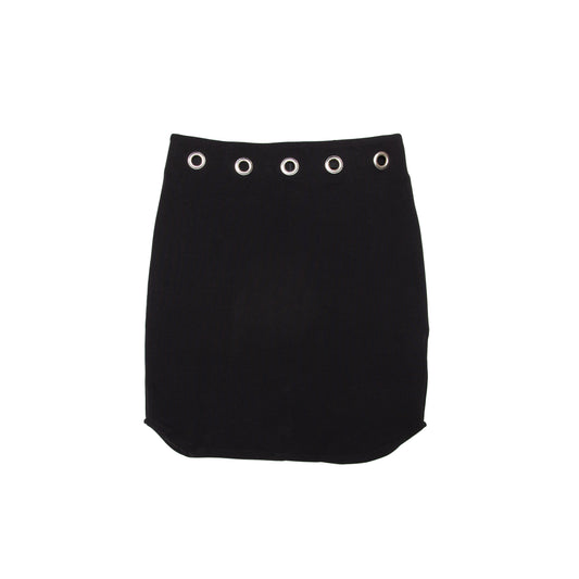 Maylee - Black Eyelet Skirt