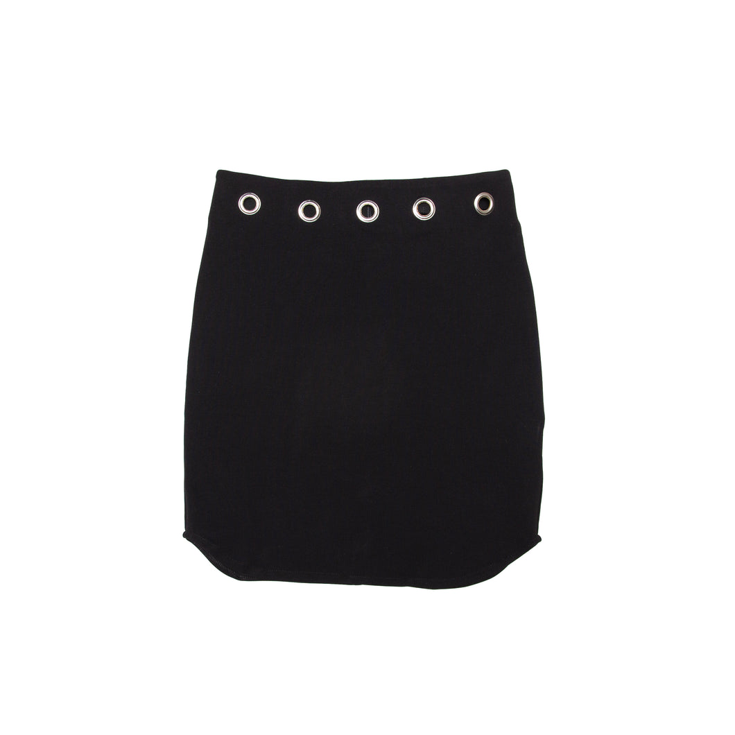 Maylee - Black Eyelet Skirt
