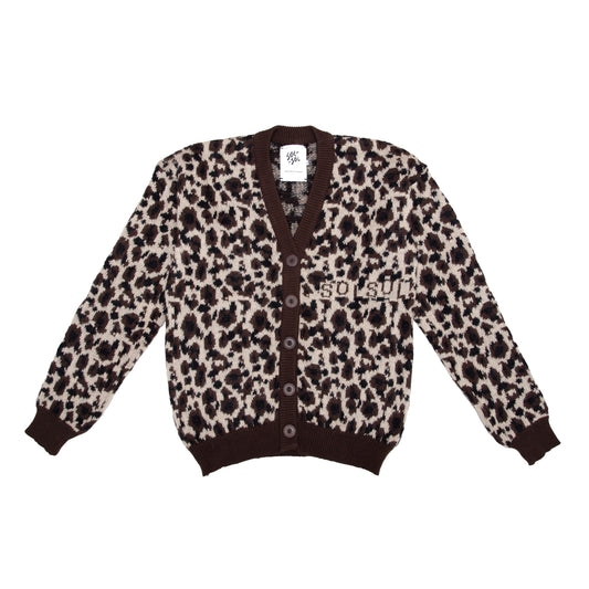 SOL-SOL - Leopard Print Cardigan