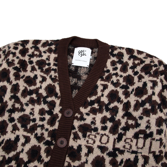 SOL-SOL - Leopard Print Cardigan