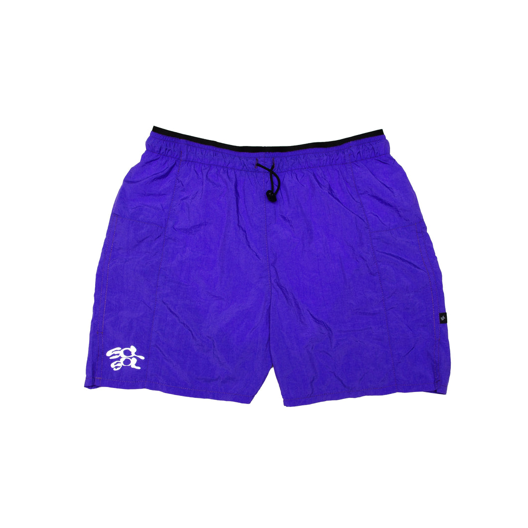 Sol Sol - 'Run' Shorts - Purple