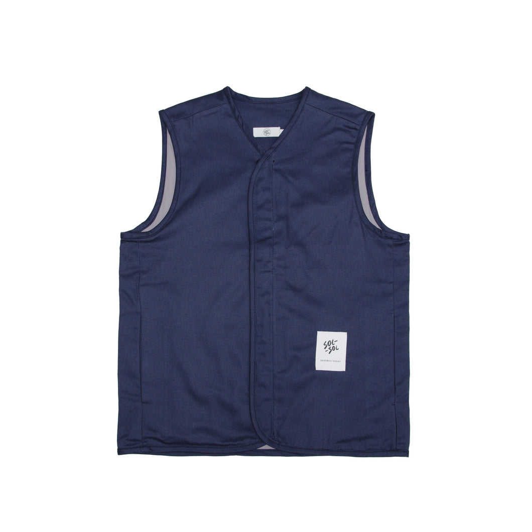 Sol Sol - Twill Vest - Navy