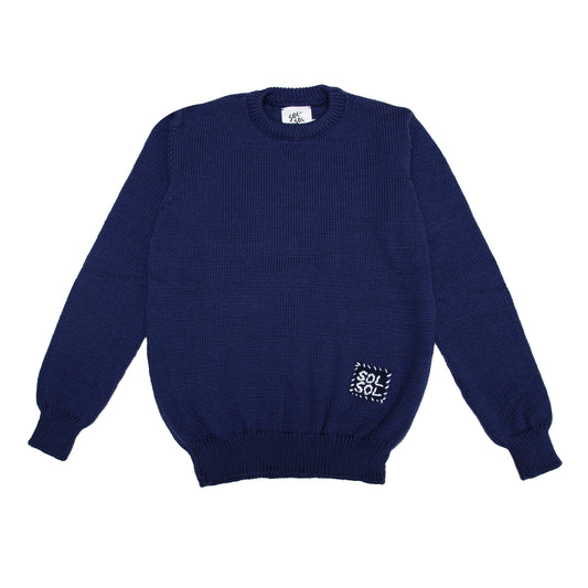 SOL-SOL - Merino Sweater - Dark Blue