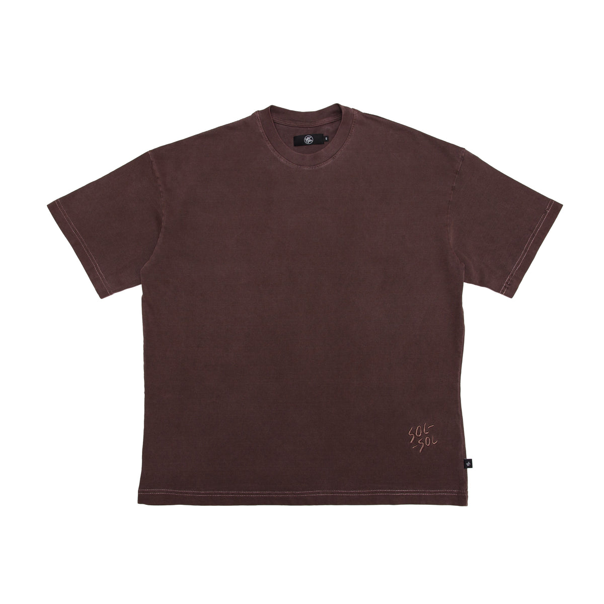 SOL-SOL - Box T-Shirt - Washed Brown