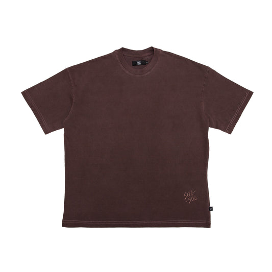 SOL-SOL - Box T-Shirt - Washed Brown