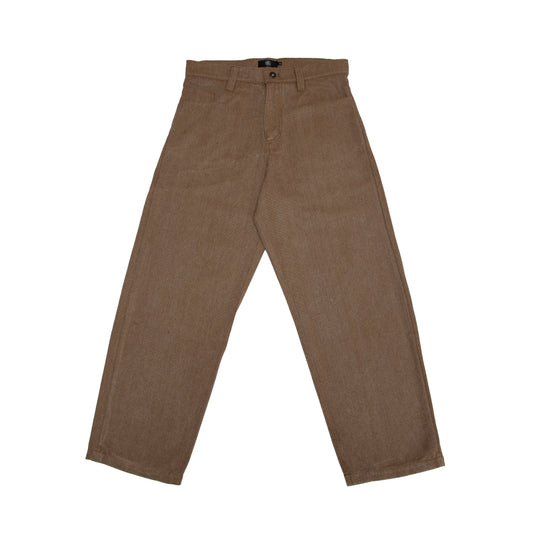 SOL-SOL - Canvas Wide Leg Pants - Brown