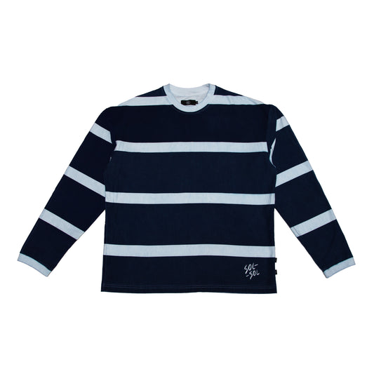 SOL-SOL - Long Sleeve Stripe T-Shirt - Navy